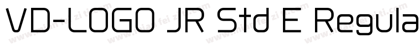 VD-LOGO JR Std E Regular字体转换